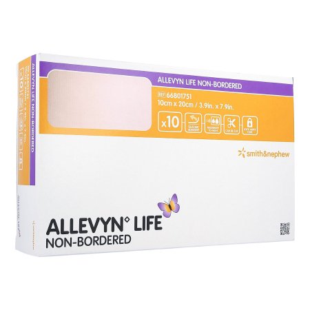 Smith & Nephew  66801751 Foam Dressing Allevyn Life 4 X 8 Inch Without Border Film Backing Nonadhesive Rectangle Sterile