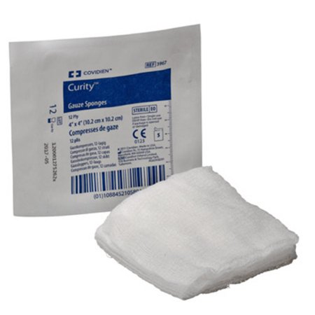 Cardinal  3967 Gauze Sponge Curity 4 X 4 Inch 5 per Pack Sterile 12-Ply Square