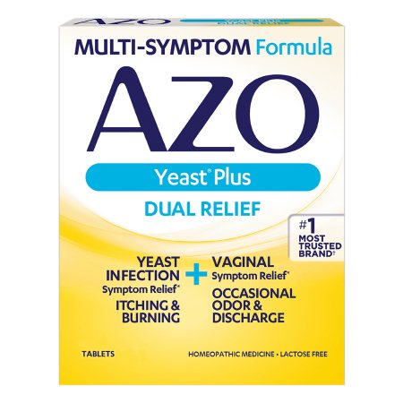 I Health Inc  87651060667 Vaginal Antifungal Azo Yeast Plus Tablet 60 per Bottle Box