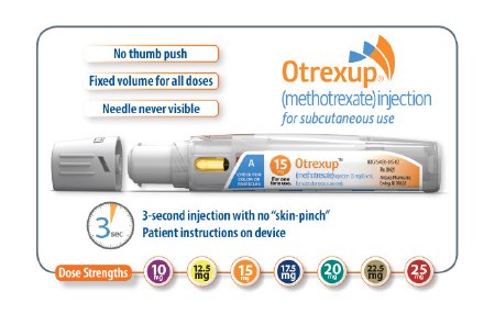 Antares Pharma Inc  54436001504 Otrexup Methotrexate, Preservative Free 15 mg / 0.4 mL Injection Prefilled Auto-Injector 4 Devices