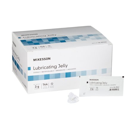 McKesson Brand 16-8942 Lubricating Jelly McKesson 3 Gram Individual Packet Sterile