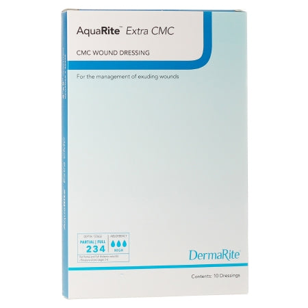 DermaRite Industries  40220 Cellulose Dressing AquaRite Extra CMC 2 X 2 Inch Square