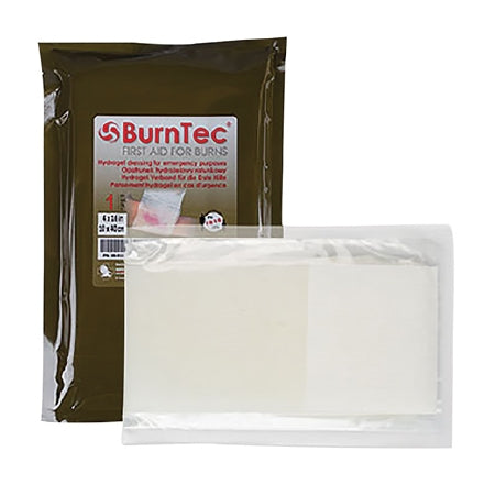 North American Rescue  30-0111 Hydrogel Burn Dressing BurnTec Sheet 4 X 16 Inch Rectangle Sterile