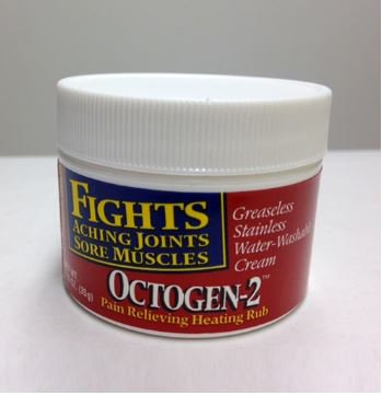 Octogen Pharmacal Company  02-015 Topical Pain Relief Octogen-2 10% - 15% Strength Menthol / Methyl Salicylate Cream 15 oz.