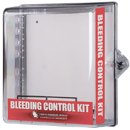 North American Rescue  ZZ-0714 Public Access Bleeding Control Clear Wall Case 16 X 16 X 8 Inch