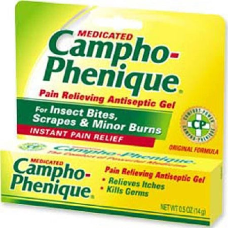 Foundation Consumer Healthcare LLC  69536010850 Cold Sore Pain Relief Campho-Phenique 10.8% - 4.7% Strength Camphor / Phenol Topical Gel 0.5 oz.