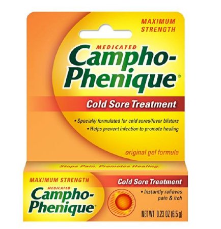 Foundation Consumer Healthcare LLC  69536010823 Cold Sore Pain Relief Campho-Phenique 10.8% - 4.7% Strength Camphor / Phenol Topical Gel 0.23 oz.