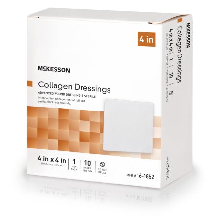 McKesson Brand 16-1852 Collagen Dressing McKesson 4 X 4 Inch Square