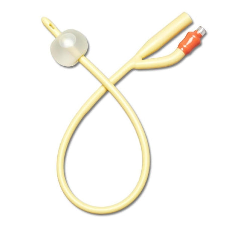 Medline  DYND11770 Foley Catheter Medline 2-Way Standard Tip 10 cc Balloon 30 Fr. Silicone Coated Latex