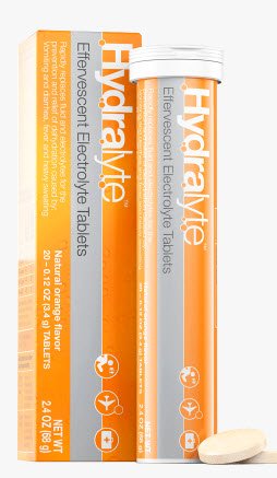 Emerson Healthcare 85606900605 Electrolyte Tablet Hydralyte Orange Flavor 20 Count Electrolyte