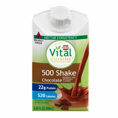 Hormel Food Sales 72502 Oral Supplement Hormel Vital Cuisine 500 Shakes Chocolate Flavor Liquid 8.45 oz. Carton