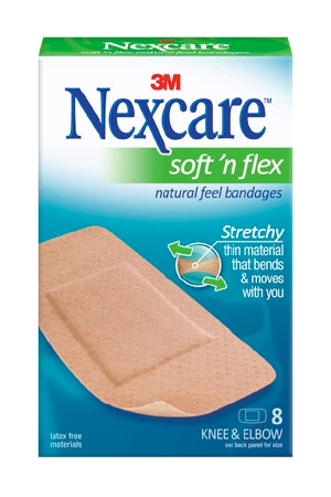 3M  571-08 Adhesive Strip Nexcare Soft 'n Flex 2 X 4 Inch Fabric Rectangle Tan Sterile