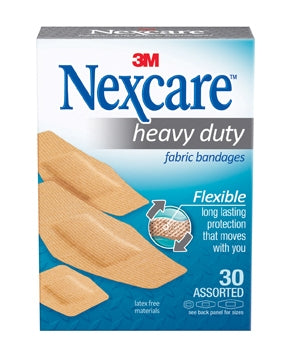 3M  665-30PB Adhesive Strip Nexcare Heavy Duty 15/16 X 1-1/8 Inch / 7/8 X 2-1/4 Inch / 1-1/8 X 3 Inch Fabric Rectangle Tan Sterile