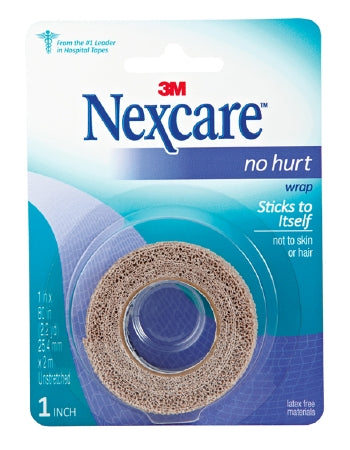 3M  NHT-1 Cohesive Bandage Nexcare No Hurt 1 X 80 Inch Self-Adherent Closure Tan NonSterile Standard Compression