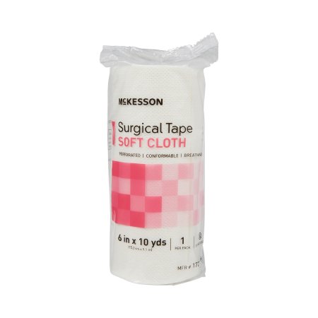 McKesson Brand 172-49260 Perforated Medical Tape McKesson White 6 Inch X 10 Yard Soft Cloth NonSterile