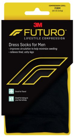 3M 71035BLEN Compression Socks 3M Futuro Knee High Medium Black Closed Toe