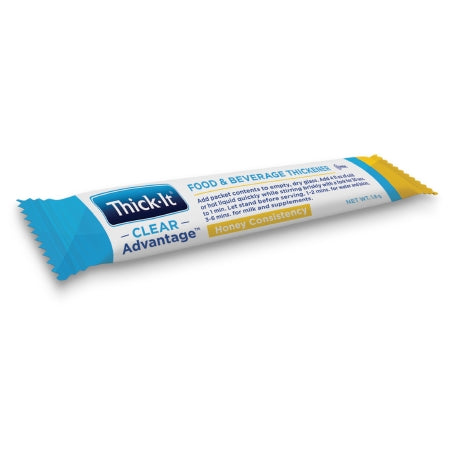 Kent Precision Foods J612-MP800 Food and Beverage Thickener Thick-It Clear Advantage 2.4 Gram Individual Packet Unflavored Powder IDDSI Level 3 Moderately Thick/Liquidized