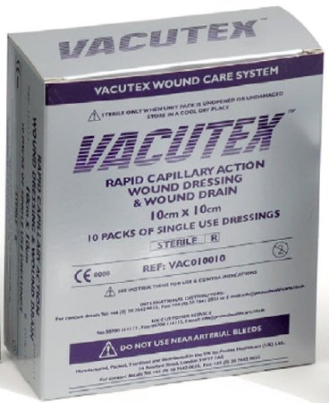 MPM Medical  VAC010010 Rapid Capillary Action Wound Dressing Vacutex 4 X 4 Inch