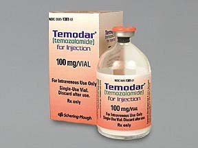 Schering Plough  00085138101 Temodar Temozolomide 100 mg Injection Single-Use Vial