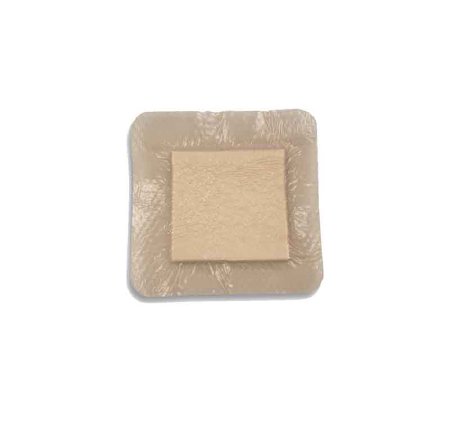 Dynarex  3085 Silver Foam Dressing SiliGentle AG 4 X 4 Inch Square Sterile