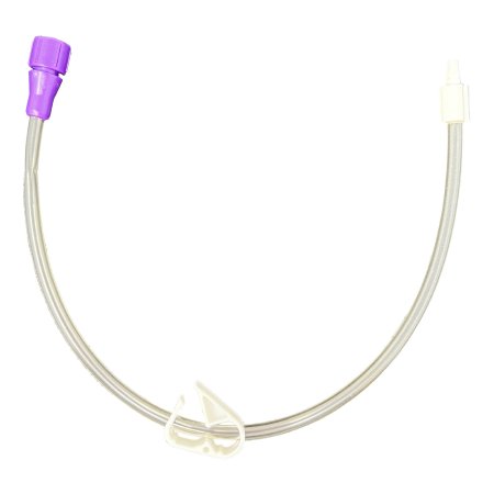 Vesco Medical VED-1002 Bolus Enteral Feeding Extension Tube Set ENFit LoProfile 12 Inch, Straight