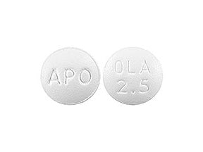 Apotex  60505311000 Olanzapine 2.5 mg Tablet Blister Pack 100 Tablets