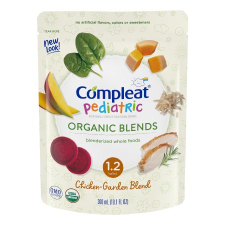 Nestle Healthcare Nutrition 00043900846422 Pediatric Oral Supplement Compleat Pediatric Organic Blends 10.1 oz. Pouch Liquid Organic Food Allergies