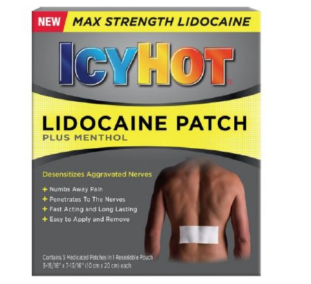 Aventis Pharmaceuticals  04116717201 Topical Pain Relief Icy Hot 4% - 1% Strength Lidocaine / Menthol Patch 5 per Box