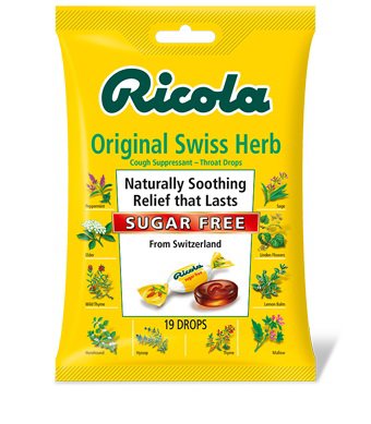 DOT Foods - Kraft Foods Inc  36602019209 Cold and Cough Relief Ricola Sugar-Free 4.8 mg Strength Lozenge 19 per Bag