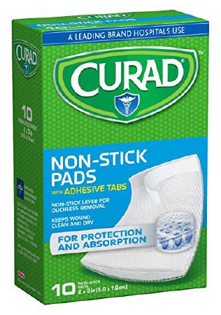 Medline  08019629999 Adhesive Strip Curad 2 X 3 Inch Cotton / Polyester Rectangle White Sterile