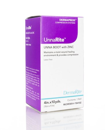 DermaRite Industries  78410Z Unna Boot UnnaRite 4 Inch X 10 Yard Zinc Oxide