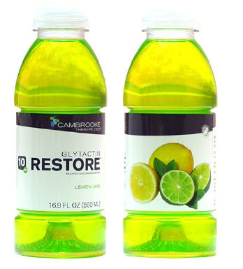 Cambrooke Therapeutics 35003 Oral Supplement Glytactin RESTORE Lemon-Lime Flavor Liquid 16.9 oz. Bottle