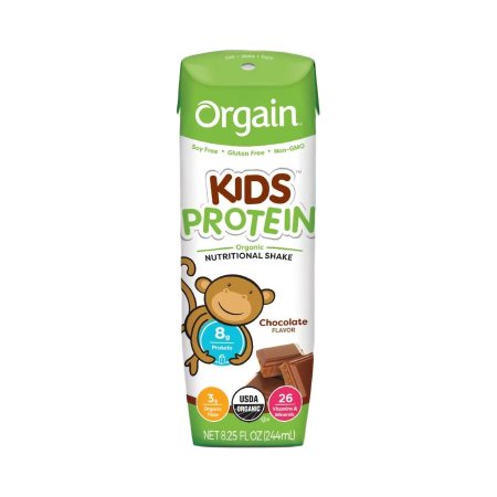 Orgain Inc 851770003124 Pediatric Oral Supplement Orgain Kids Protein Organic Nutritional Shake 8.25 oz. Carton Liquid Organic