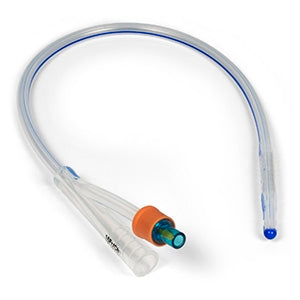 Dynarex  5074 Foley Catheter 2-Way Standard Tip 5 to 10 cc Balloon 12 Fr. Silicone