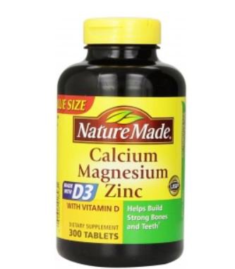 Pharmavite  03160401893 Joint Health Supplement Nature Made Vitamin D / Calcium / Magnesium / Zinc 200 IU - 333 mg - 133 mg - 5 mg Strength Tablet 300 per Bottle