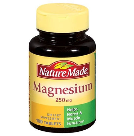 Pharmavite  03160401269 Mineral Supplement Nature Made Magnesium Oxide 250 mg Strength Tablet 100 per Bottle