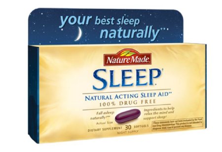 Pharmavite  03160402575 Natural Sleep Aid Nature Made 30 per Bottle Softgel 2.5 mg Strength