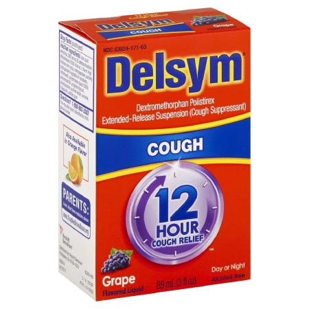 Reckitt Benckiser  63824017163 Cold and Cough Relief Delsym 30 mg / 5 mL Strength Liquid 3 oz.