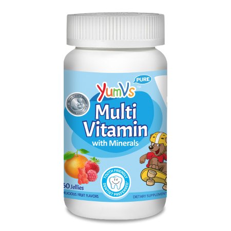 Geri-Care  9052-06-YVP Multivitamin Supplement YumV's Gummy 60 per Bottle Assorted Fruit Flavors