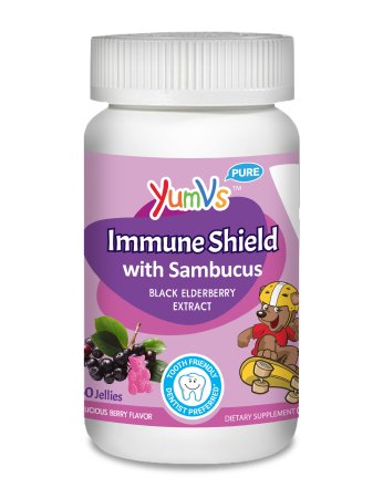 Geri-Care  9055-06-YVP Sambucus Immune YumV's Black Elderberry Extract / Sambucus Gummy 60 per Bottle Rasberry Flavor