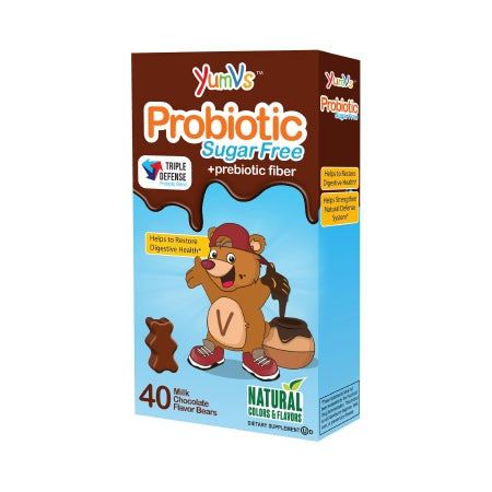 Geri-Care  8088-04 Probiotic Dietary Supplement YumV's 40 per Box Chewable Tablet