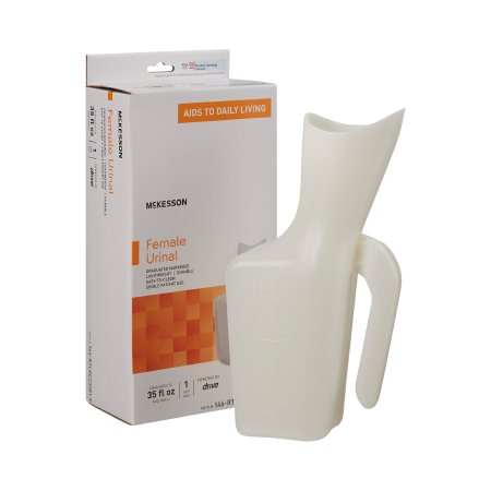 McKesson Brand 146-RTLPC23201-F Female Urinal McKesson 32 oz. / 946 mL Without Closure Single Patient Use