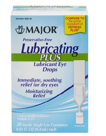 Major Pharmaceuticals  00904632946 Eye Lubricant Major 0.01 oz. Eye Drops