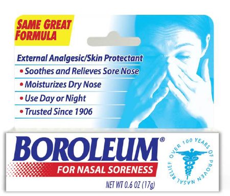 Santus LLC  12350 Nasal Moisturizer Boroleum 1% - 0.54% - 97.92% Strength 0.6 oz.