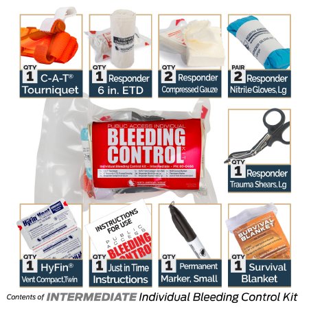 North American Rescue  80-0466 Bleeding Control Kit Public Access Intermediate