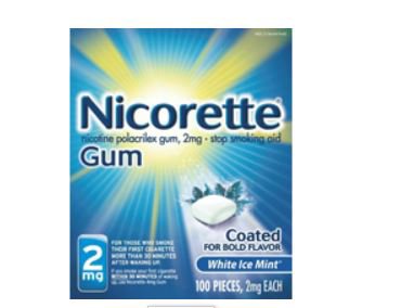 Glaxo Consumer Products  00135047402 Stop Smoking Aid Nicorette 2 mg Strength Gum