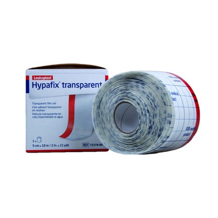 BSN Medical  7237800 Waterproof Medical Tape Hypafix Transparent Transparent 2 Inch X 11 Yard Polyurethane Film NonSterile