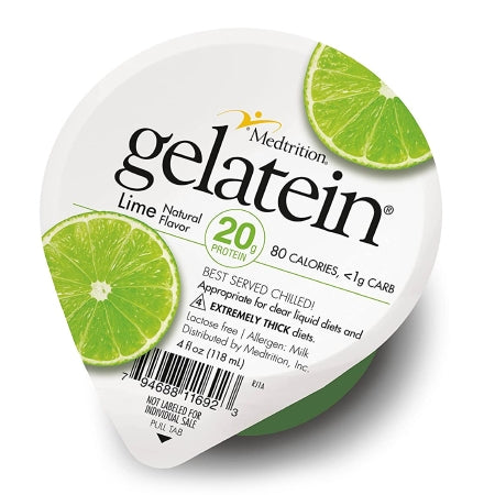 Medtrition/National Nutrition 11692 Oral Supplement Gelatein Lime Flavor Gel 4 oz. Cup