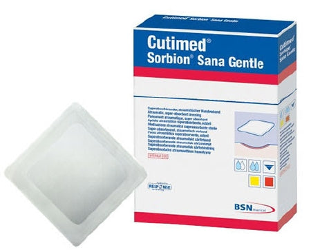 BSN Medical  7323322 Super Absorbent Dressing Cutimed Sorbion Sana Gentle 5 X 5 Inch Square