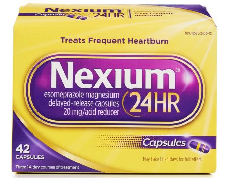 Glaxo Consumer Products  00573245242 Antacid Nexium 24 HR 20 mg Capsule 42 Capsules